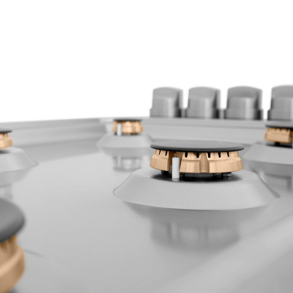 ZLINE 36-inch cooktop in stainless steel RC-BR-36, from above