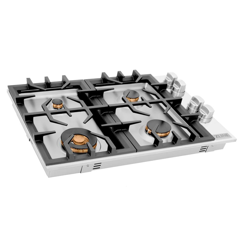 ZLINE 30-inch cooktop in stainless steel RC-BR-30, from above