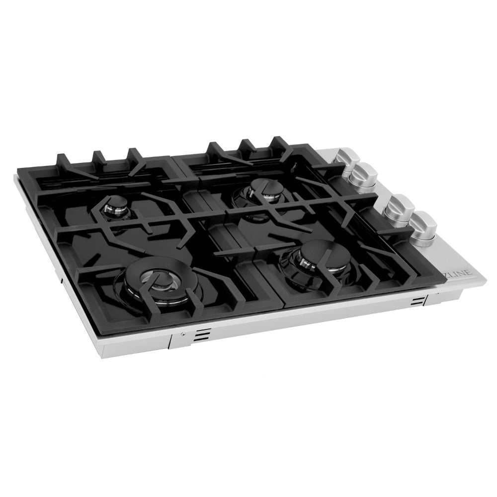 ZLINE 30-inch cooktop in stainless steel RC30-PBT, from above
