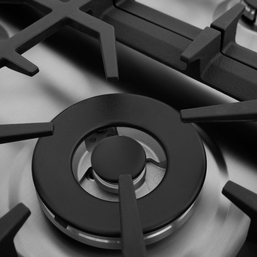 ZLINE 36-inch cooktop in stainless steel RC36, from above