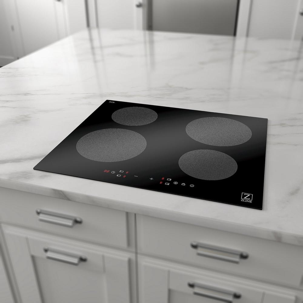 ZLINE 24-inch cooktop in stainless steel RCIND-24, from above