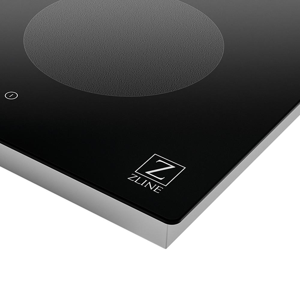 ZLINE 24-inch cooktop in stainless steel RCIND-24, from above