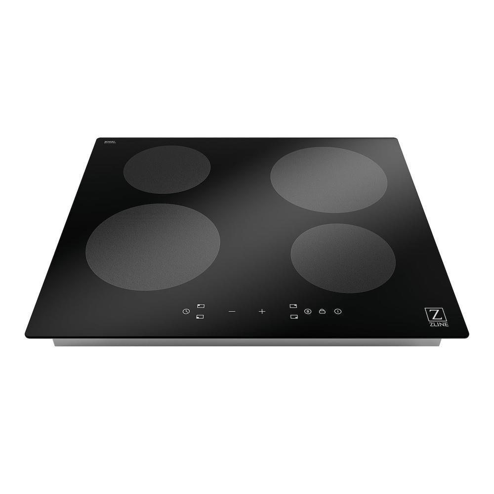 ZLINE 24-inch cooktop in stainless steel RCIND-24, from above