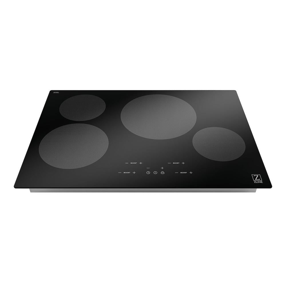 ZLINE 30-inch cooktop in stainless steel RCIND-30, from above