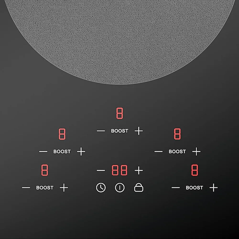 ZLINE 36-inch cooktop in stainless steel RCIND-36, from above
