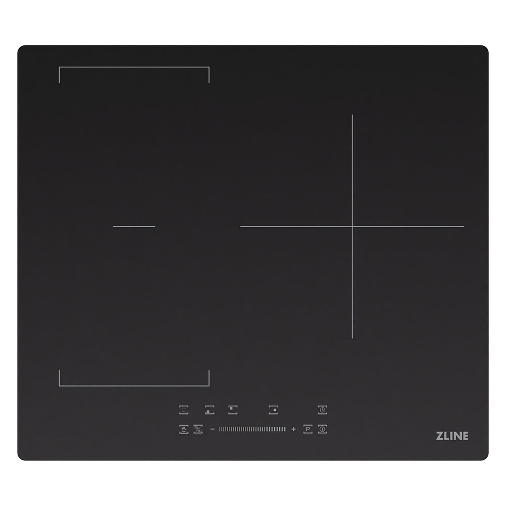 ZLINE 24-inch cooktop in stainless steel FCIND-24, from above