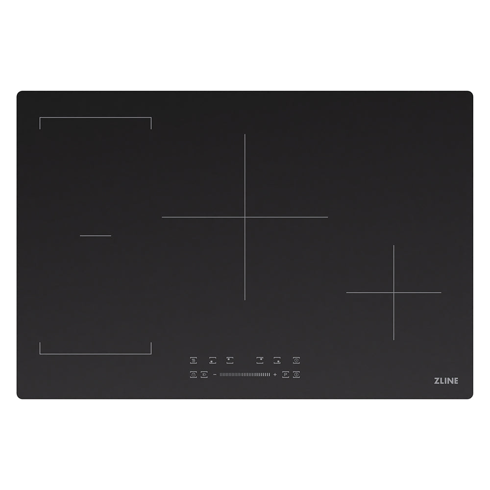 ZLINE 30-inch cooktop in stainless steel FCIND-30, from above
