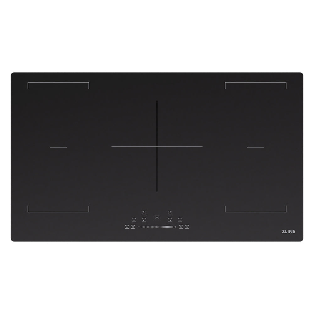 ZLINE 36-inch cooktop in stainless steel FCIND-36, from above