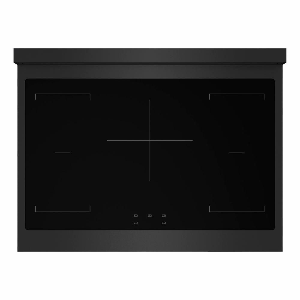 ZLINE Marino 36-inch range in black stainless steel MINRB-36, from above