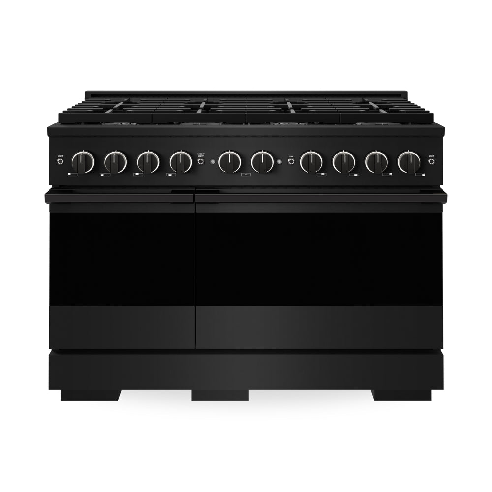 ZLINE Marino 48-inch range in black stainless steel MDRB-48