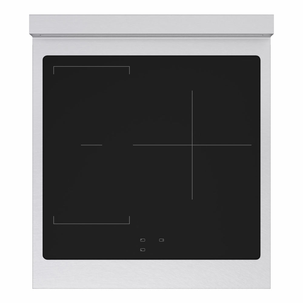 ZLINE Autograph Edition Marino 24-inch range in satin stainless steel and champagne bronze accents MINRSZ-24-CB, from above