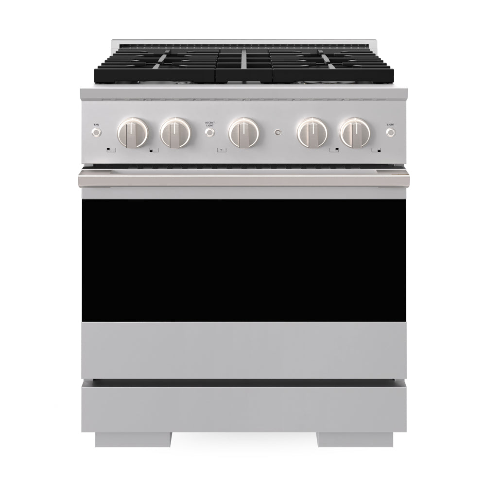 ZLINE Marino 30-inch range in stainless steel MDR30, front view