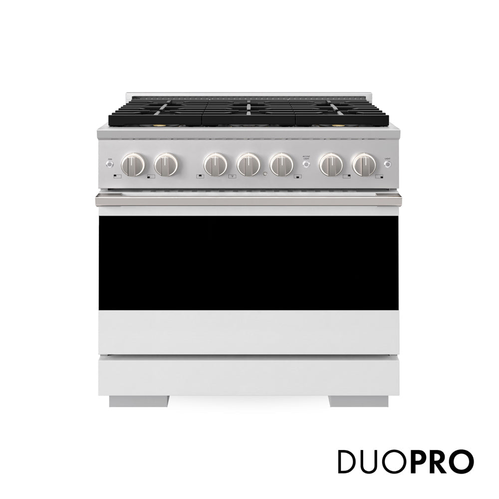 ZLINE Marino 36-inch range in white matte PMDR-WM-36