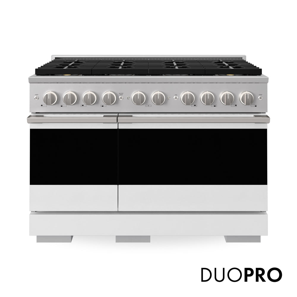 ZLINE Marino 48-inch range in white matte PMDR-WM-48