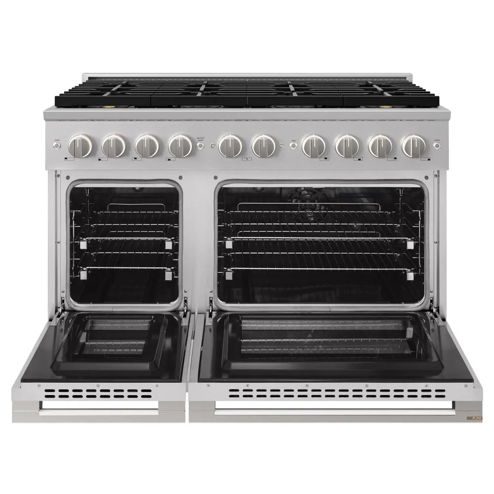 ZLINE Marino 48-inch range in stainless steel PMDR48, front view