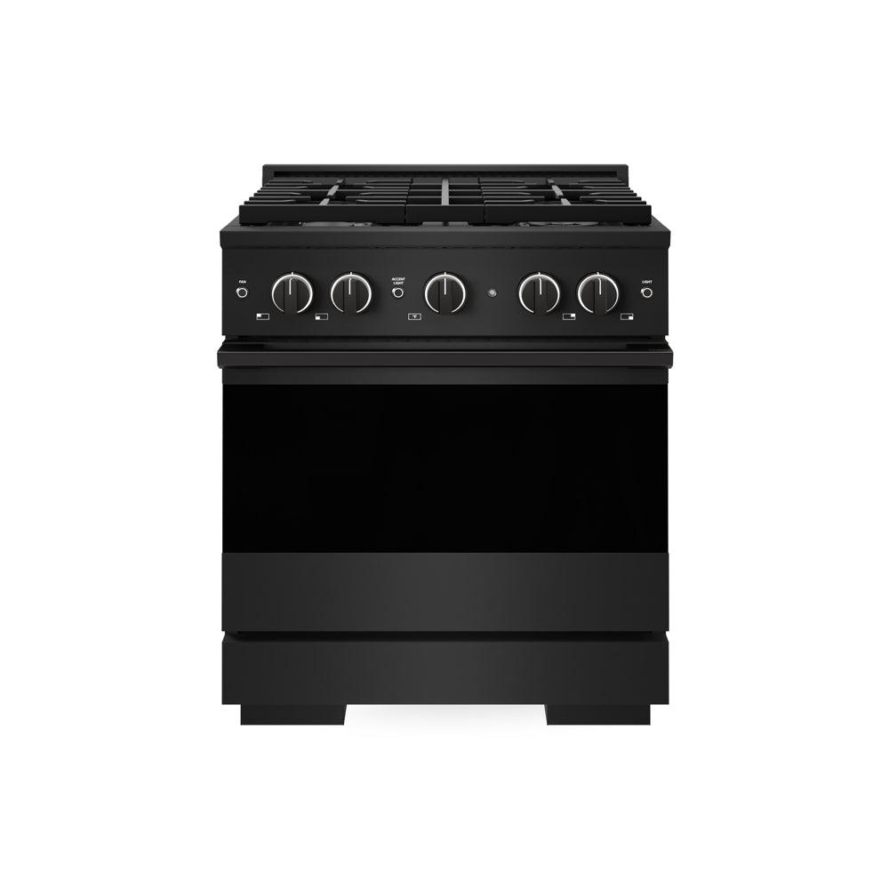 ZLINE Marino 30-inch range in black stainless steel MGRB-30