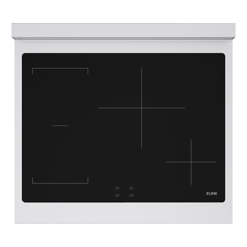 ZLINE Autograph Edition Paramount 30-inch rangetop in stainless steel and matte black accents SINRTZ-30-MB, from above