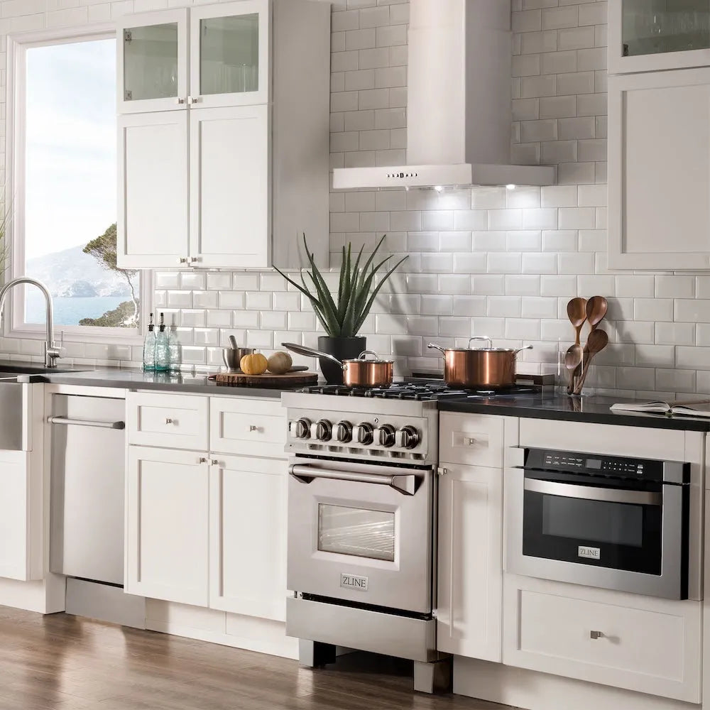 ZLINE Convertible Vent 24-inch range hood in stainless steel KE-24, view 2