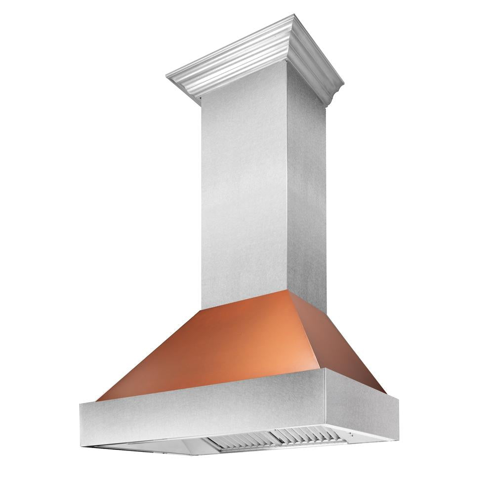 ZLINE 36-inch range hood in satin stainless steel 8654C-36