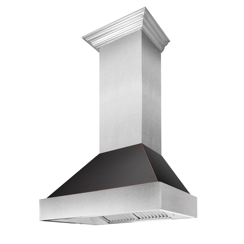 ZLINE 30-inch range hood in satin stainless steel 8654ORB-30