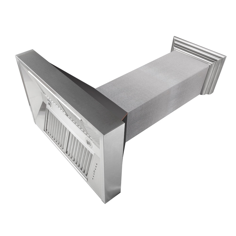 ZLINE 30-inch range hood in satin stainless steel 8654ORB-30, view 3