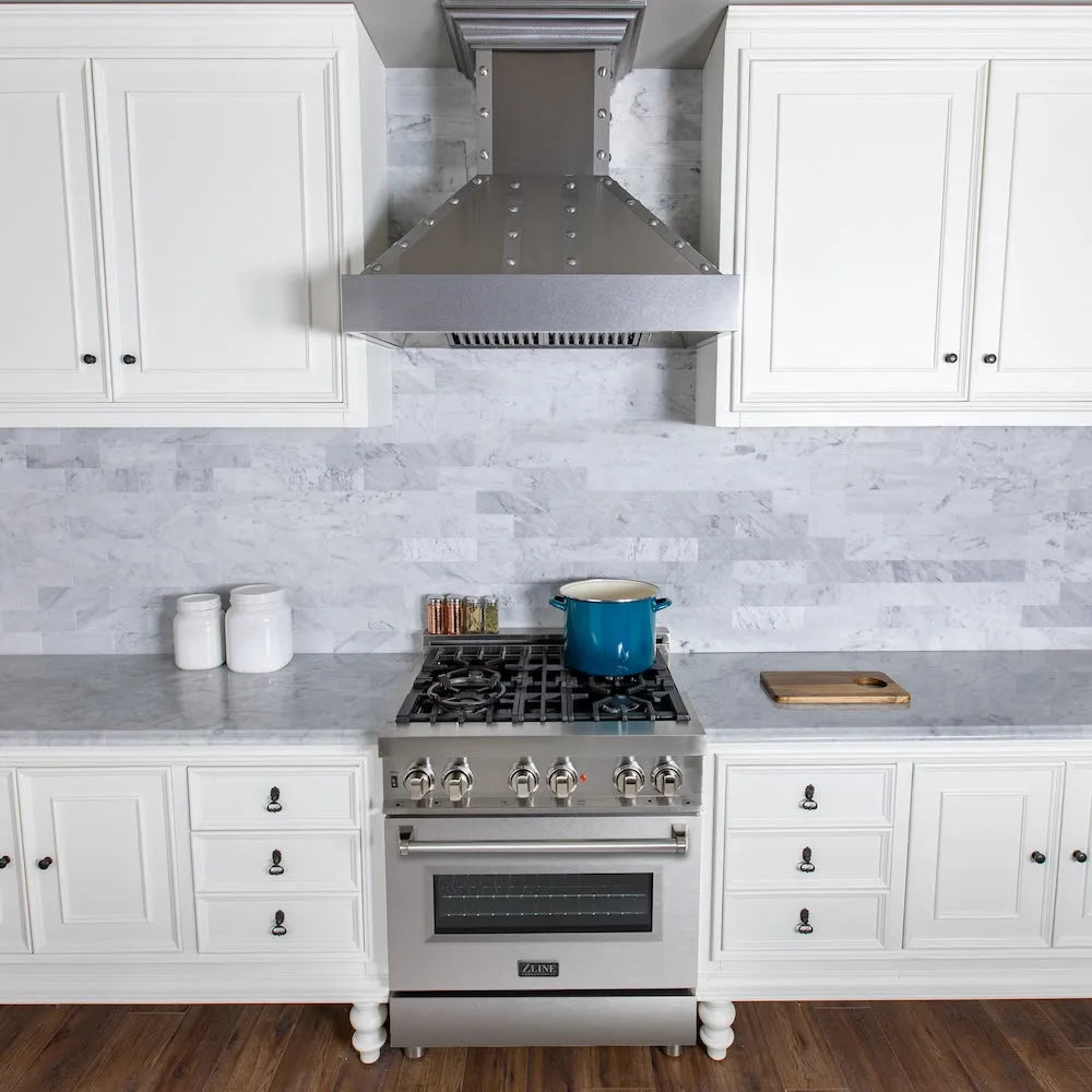 ZLINE Legacy 30-inch range in stainless steel with satin stainless steel door RA-SN-30, view 2