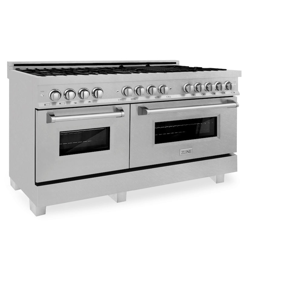 ZLINE Legacy 60-inch range in satin stainless steel RAS-SN-60, view 6