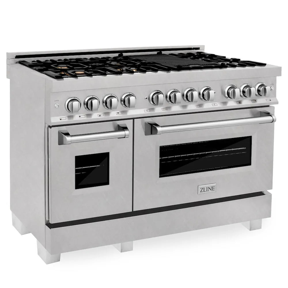 ZLINE Legacy 48-inch range in satin stainless steel RAS-SN-BR-48