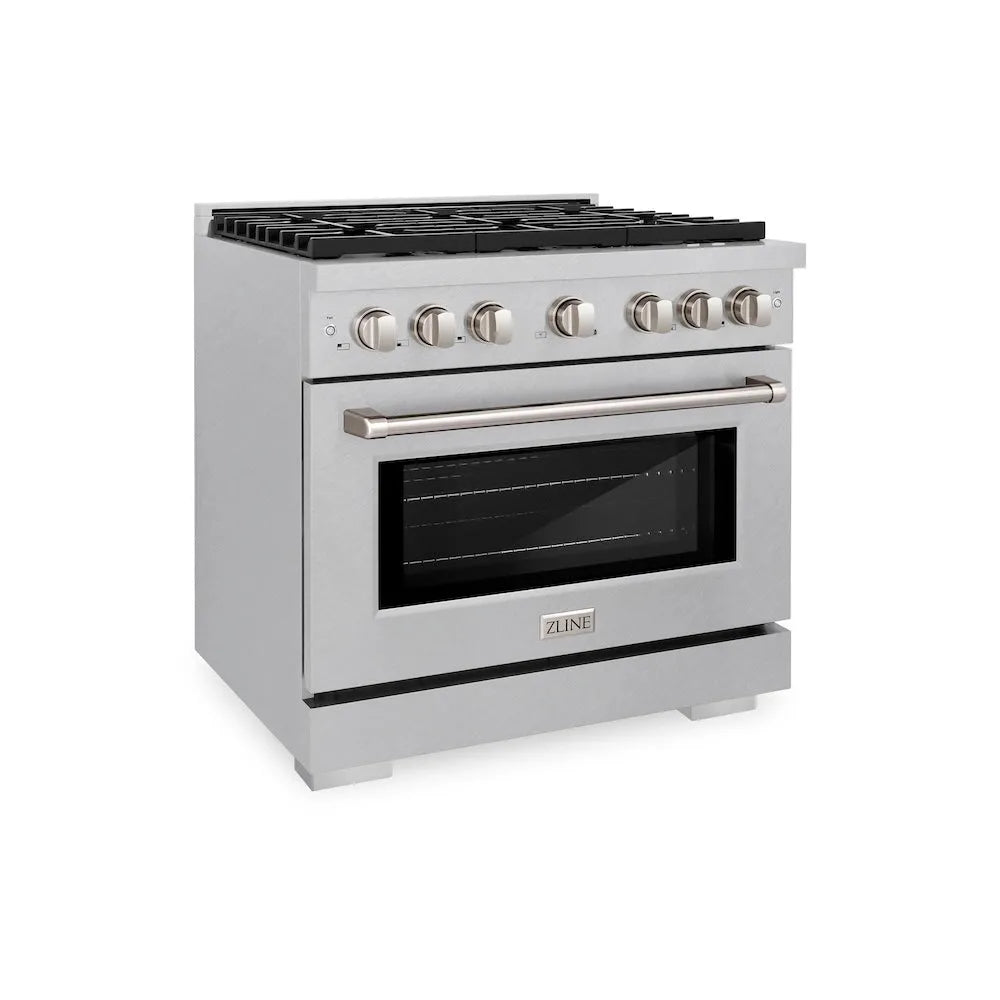 ZLINE Paramount 36-inch range in satin stainless steel SGRS-36