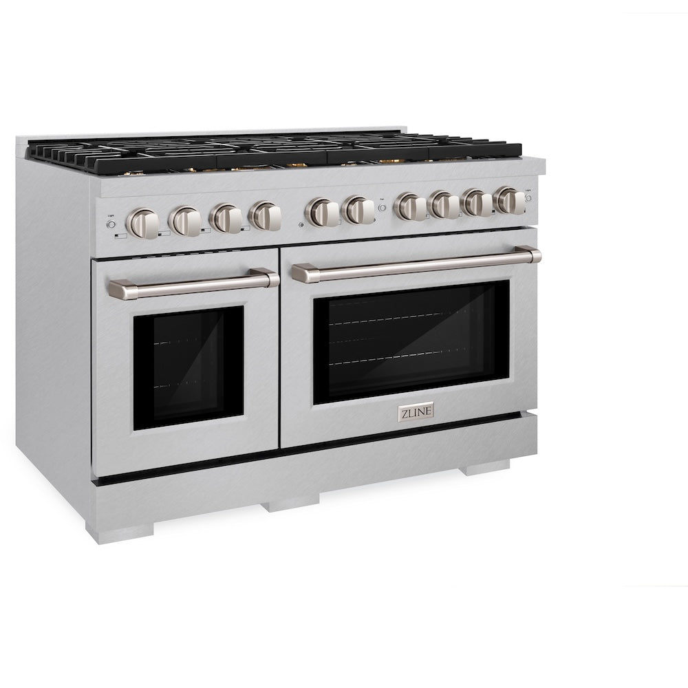 ZLINE Paramount 48-inch range in satin stainless steel SGRS-BR-48, view 5