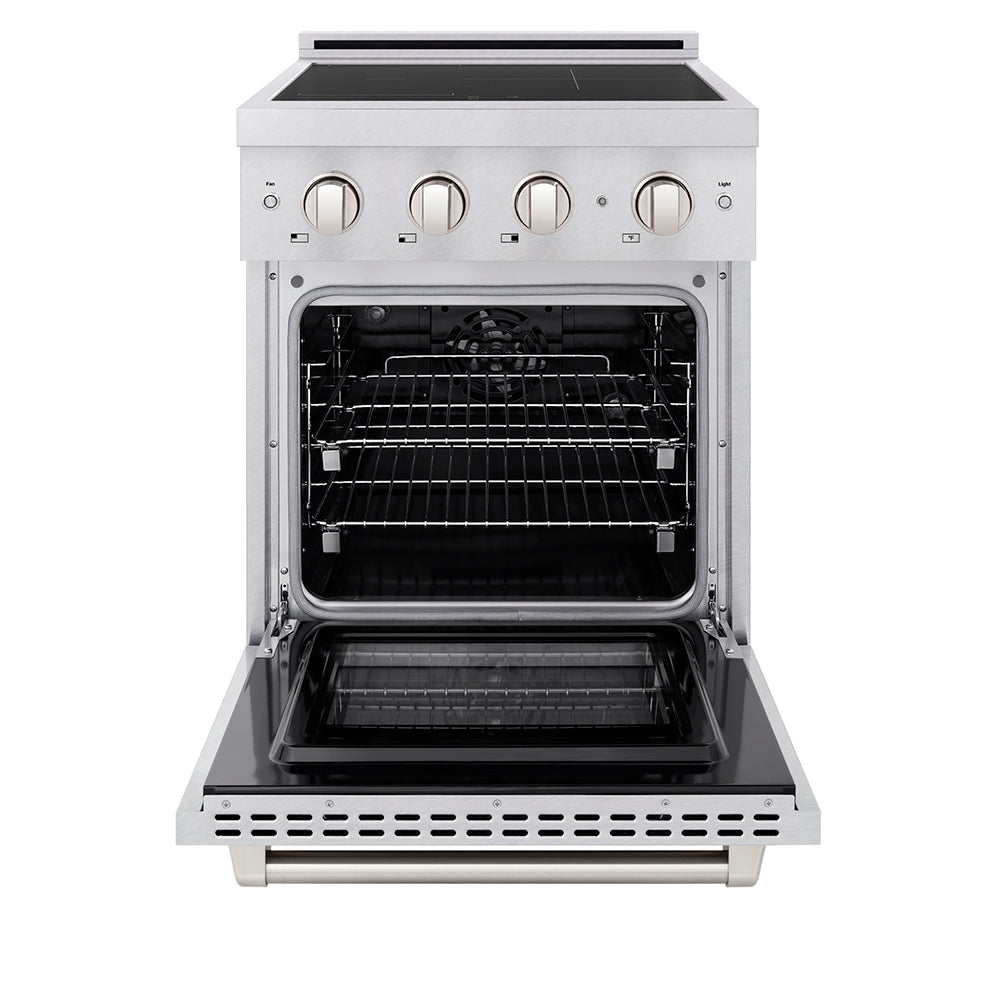 ZLINE Paramount 24-inch range in satin stainless steel SINRS-24, front view