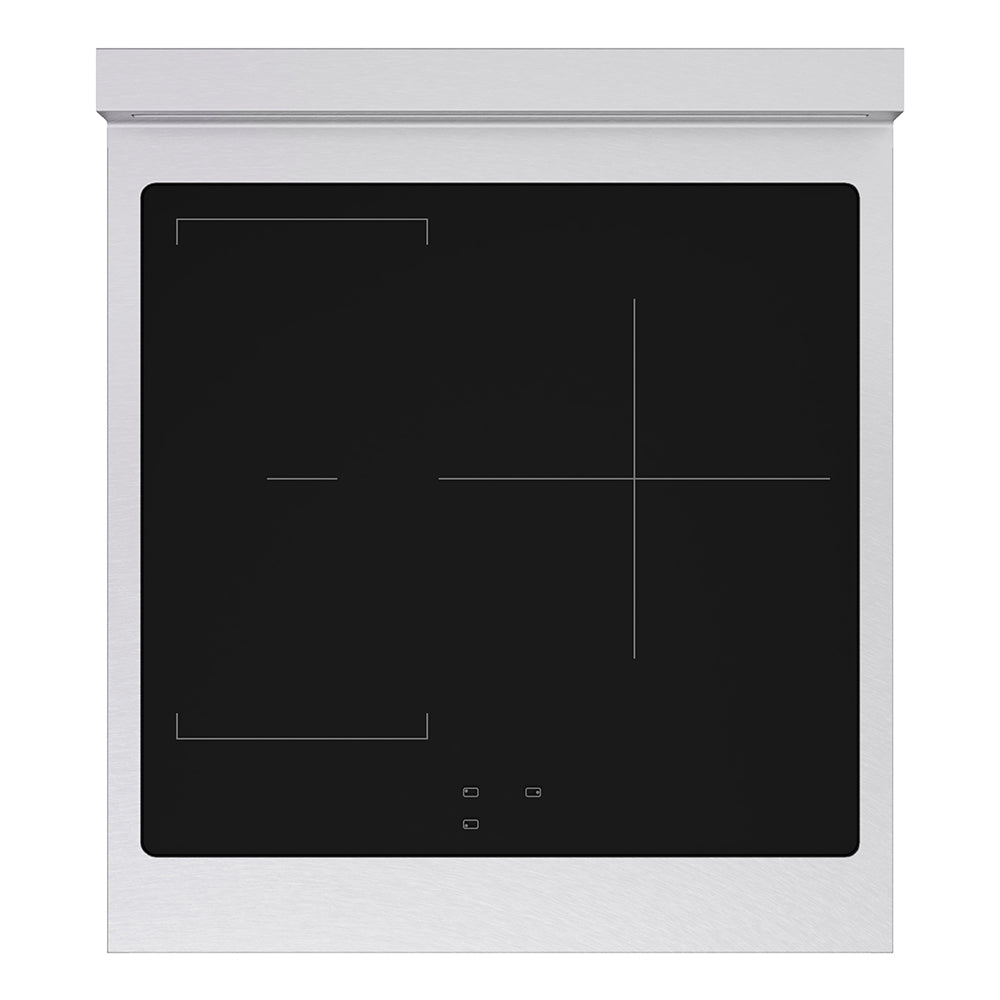 ZLINE Autograph Edition Paramount 24-inch range in satin stainless steel and champagne bronze accents SINRSZ-24-CB, from above