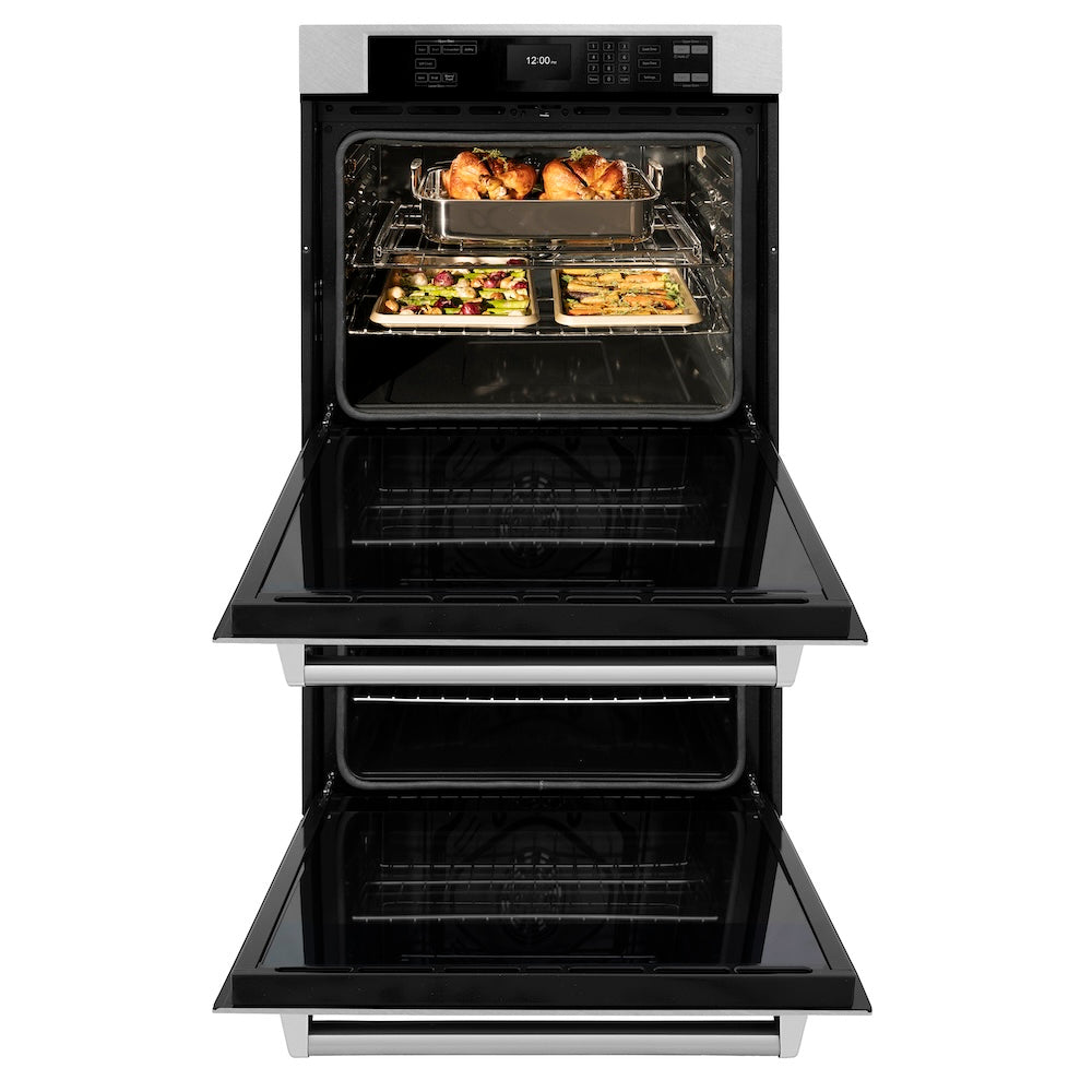ZLINE Professional 30-inch wall oven in satin stainless steel WADS-30, front view