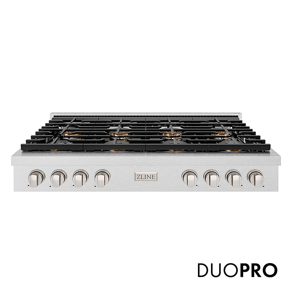 ZLINE Paramount 48-inch rangetop in satin stainless steel PSRTS-48