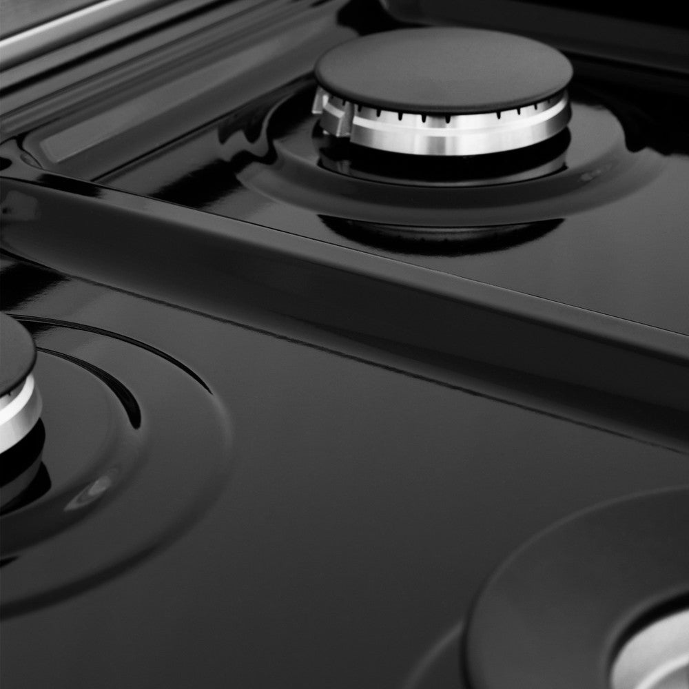 ZLINE Legacy 60-inch range in stainless steel with white matte door RA-WM-60, from above