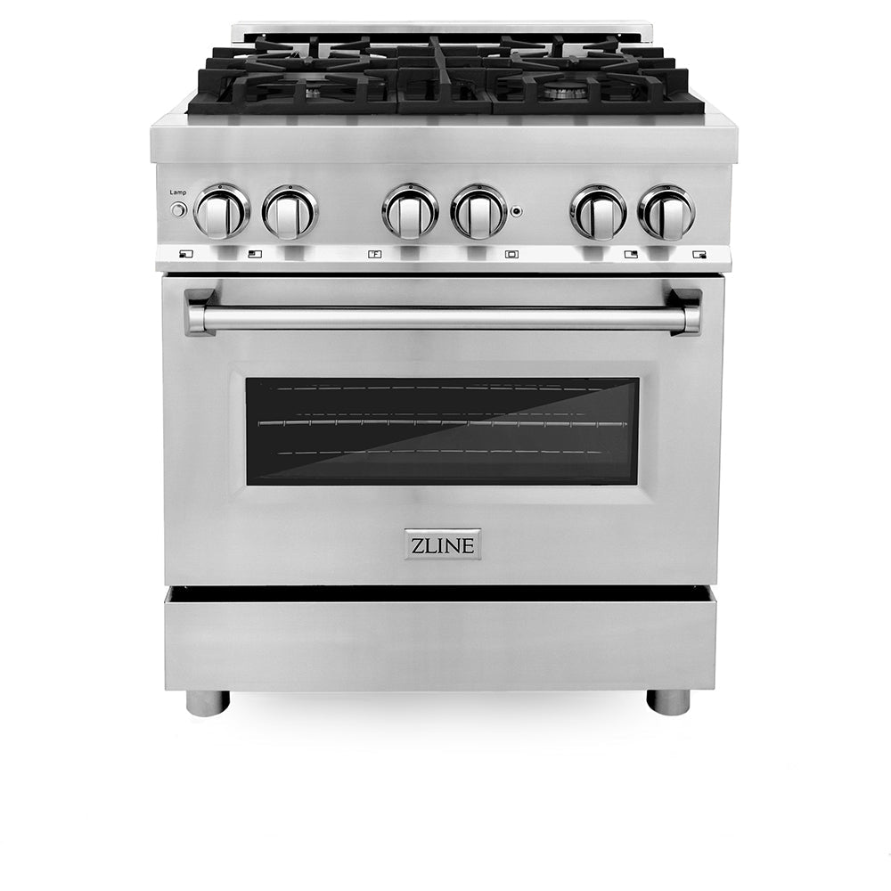 ZLINE Legacy 30-inch dual fuel range RA30, front view
