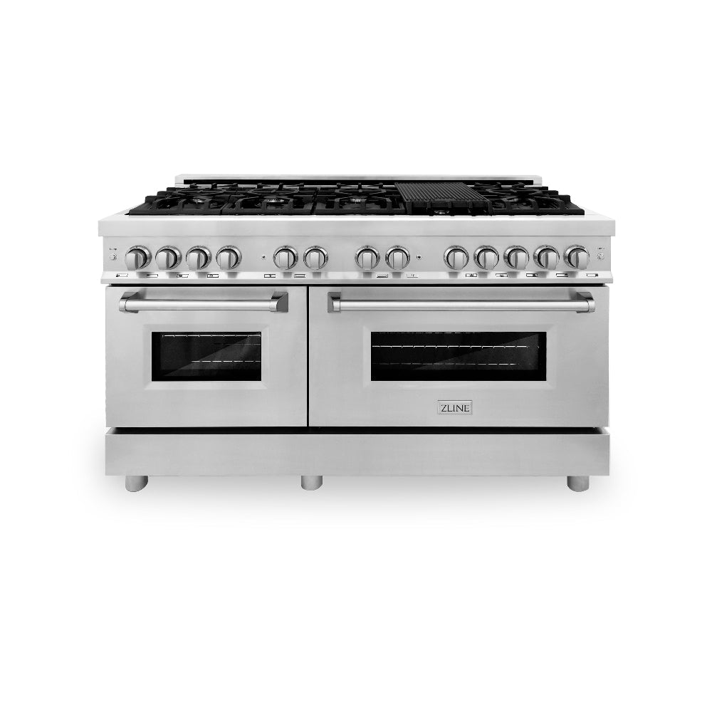 ZLINE Legacy 60-inch range in stainless steel RA60, front view