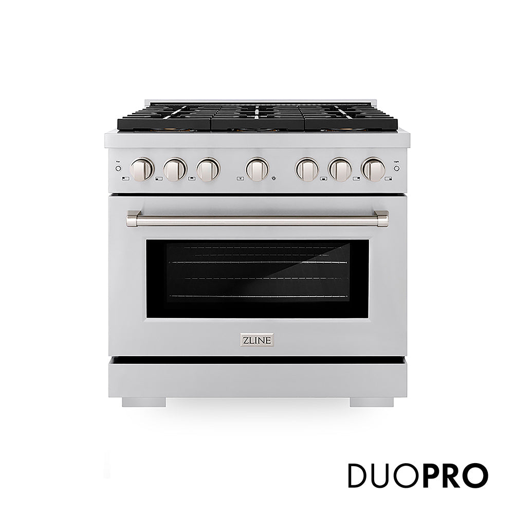 ZLINE Paramount 36-inch range in stainless steel PSDR36