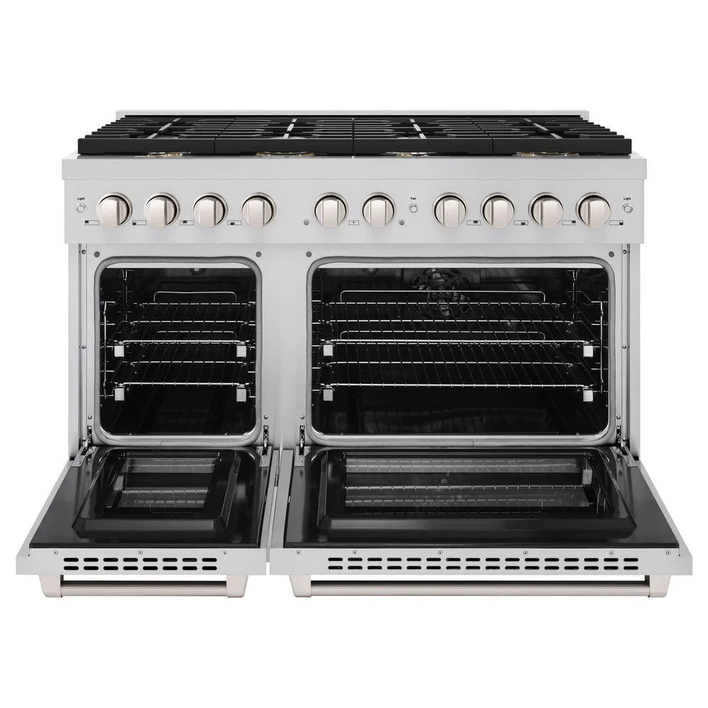 ZLINE Paramount 48-inch range in stainless steel SDR-BR-48, front view
