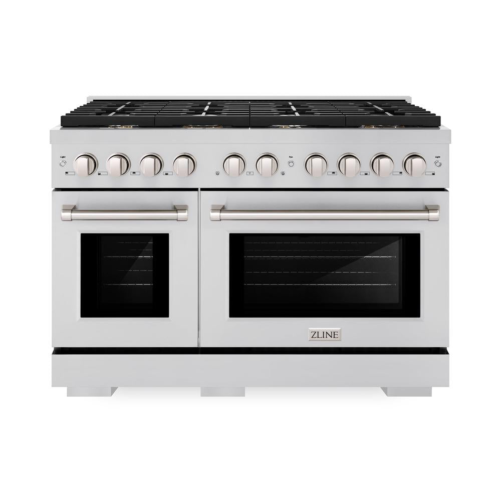 ZLINE Paramount 48-inch range in stainless steel SDR-BR-48, front view