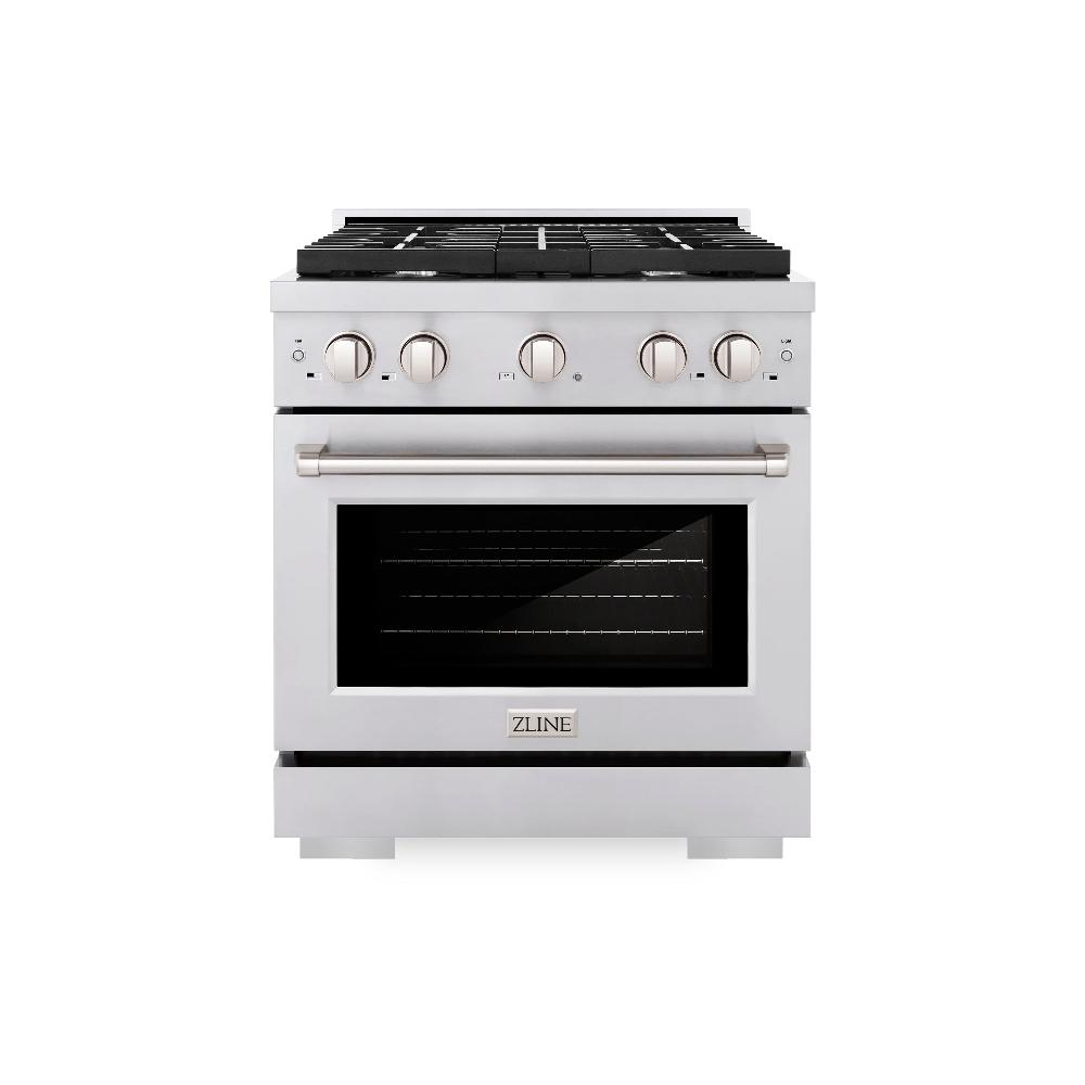 ZLINE Paramount 30-inch range in stainless steel SDR30, front view