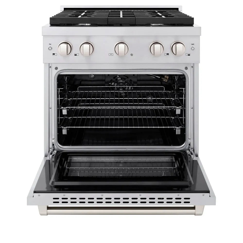 ZLINE Paramount 30-inch range in stainless steel SDR30, front view