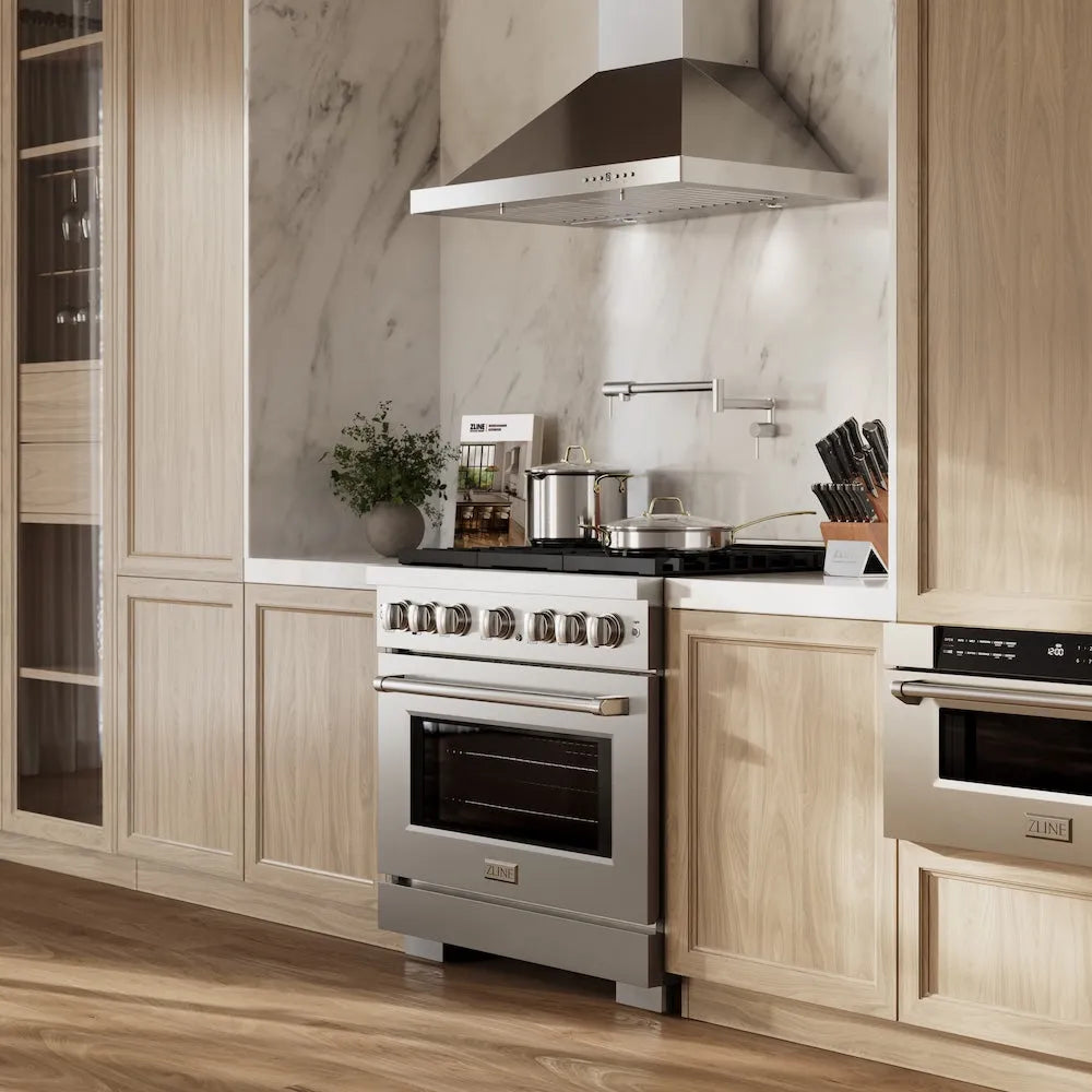 ZLINE Paramount 36-inch gas range SGR36 installed in a kitchen