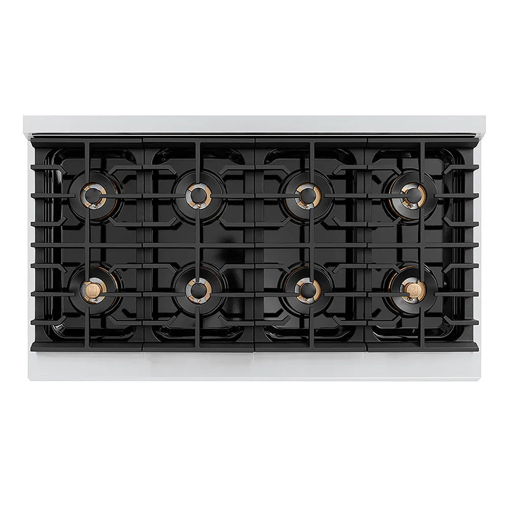 ZLINE Paramount 48-inch range in black matte PSGR-BLM-48, from above
