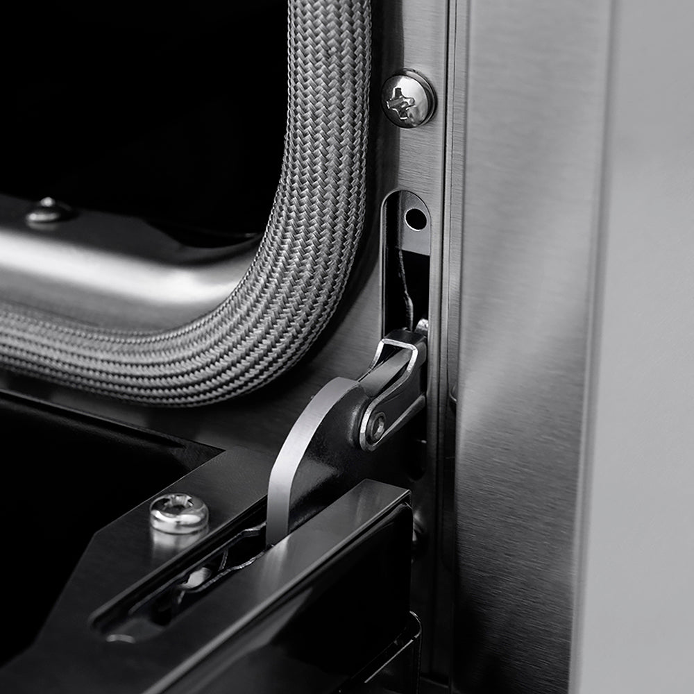 ZLINE Autograph Edition Paramount 36-inch range in white matte and matte black accents PSGRZ-WM-36-MB, from above