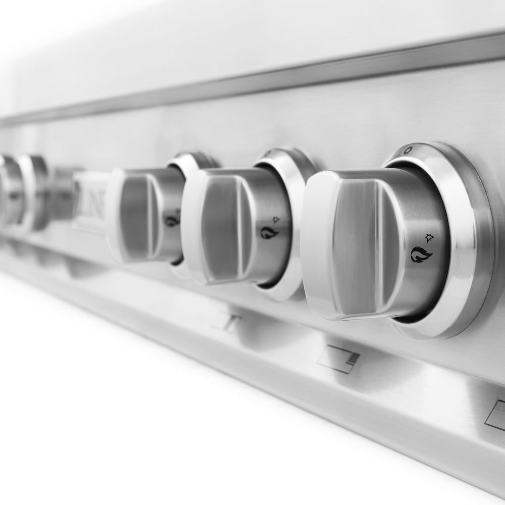 ZLINE Legacy 48-inch rangetop in stainless steel RT48, from above