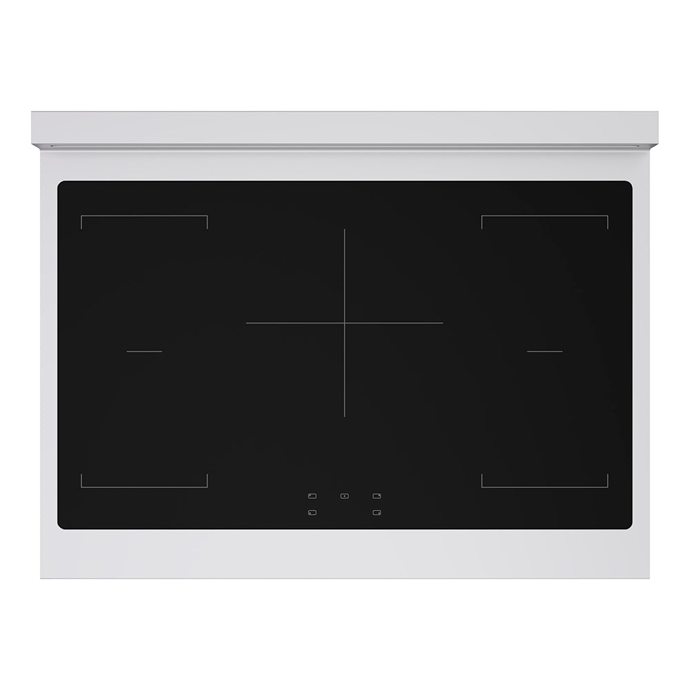 ZLINE Paramount 36-inch range in stainless steel with black matte door SINR-BLM-36, from above