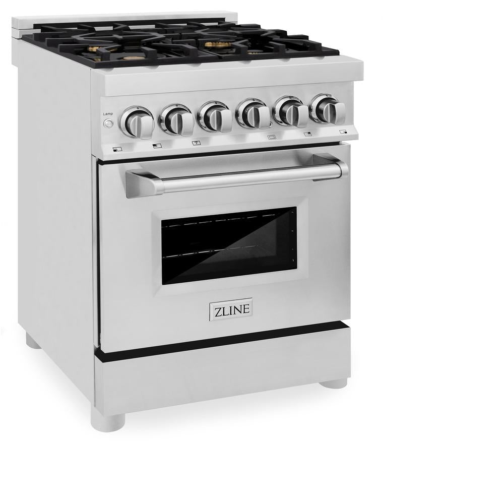 ZLINE Legacy 24-inch range in stainless steel RA-BR-24, view 6