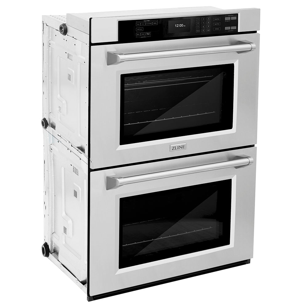 ZLINE Professional 30-inch wall oven in stainless steel WAD-30, side view