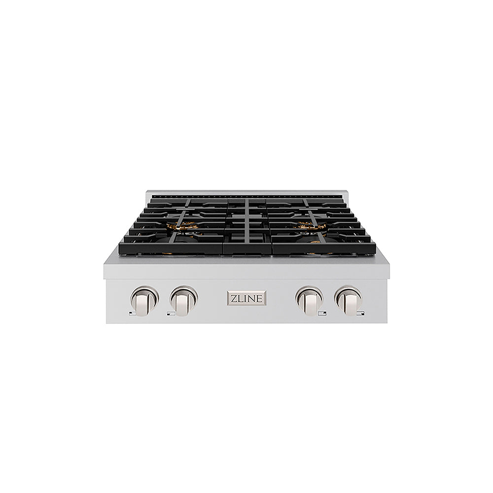 ZLINE Paramount 30-inch rangetop in stainless steel PSRT30, front view